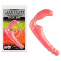 Безремневой розовый страпон из силикона THE GAL PAL 0106-01-CD