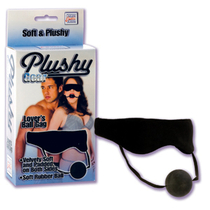 Маска с кляпом черная PLUSHY GEAR SE-2660-10-3